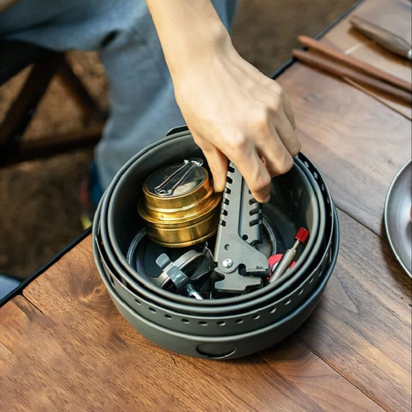 Kamp Alaşım Tencere Tava Ocak  - Camping Cooking Pots And Pans Set incelemesi ve fiyatı