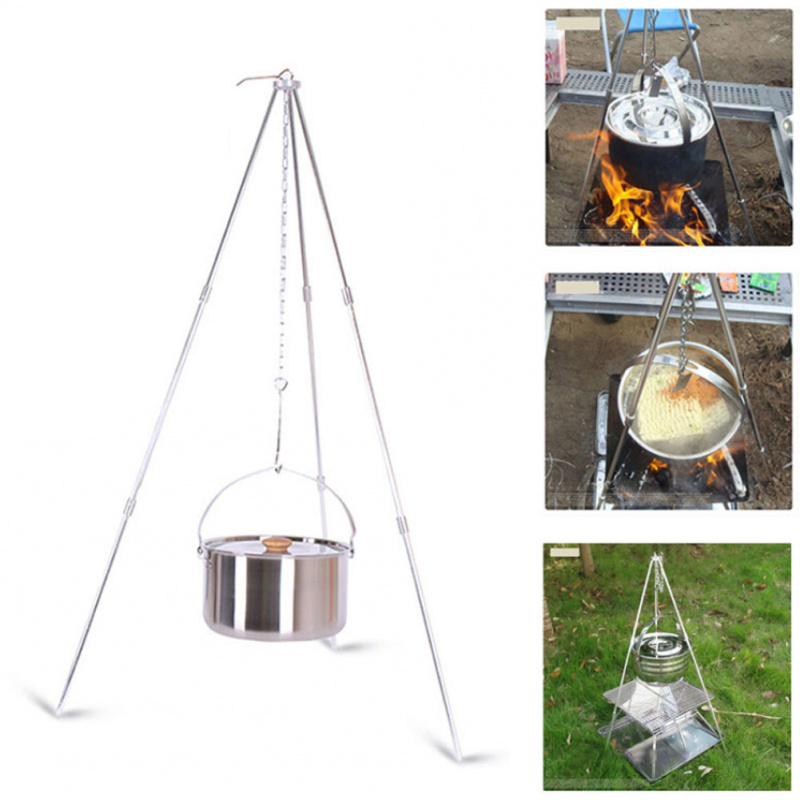 Açık Hava Kış Kampı Kamp Ateşi - Camping Cooking Pot Tripod incelemesi ve fiyatı