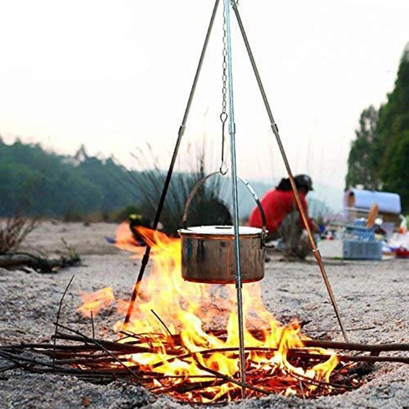 Açık Hava Kış Kampı Kamp Ateşi - Camping Cooking Pot Tripod incelemesi ve fiyatı
