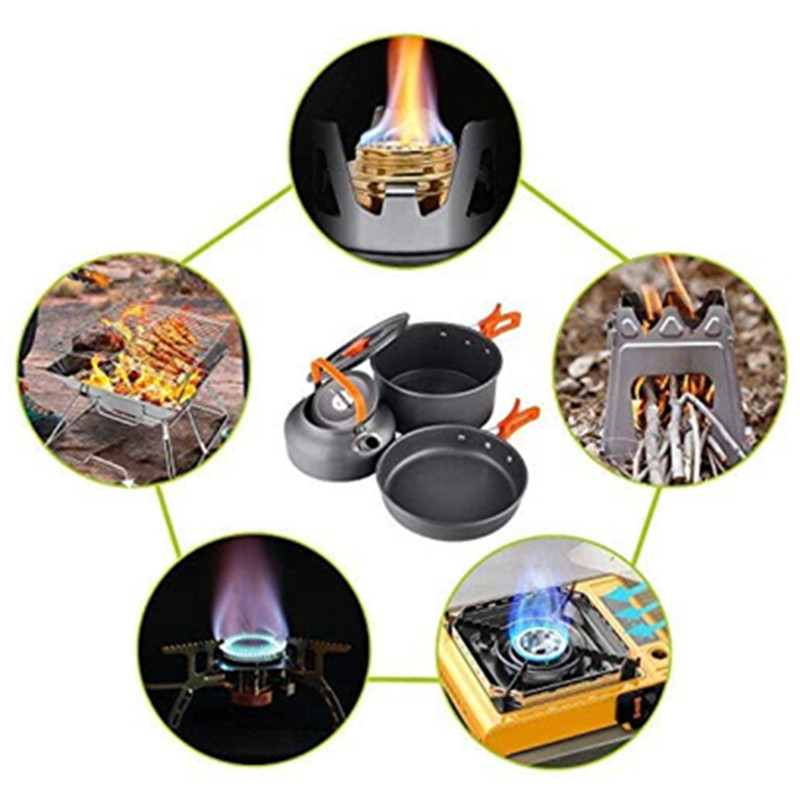 2~3 Kişilik Açık Hava Kamp ve  - Camping Cooking Set 2 Person incelemesi ve fiyatı