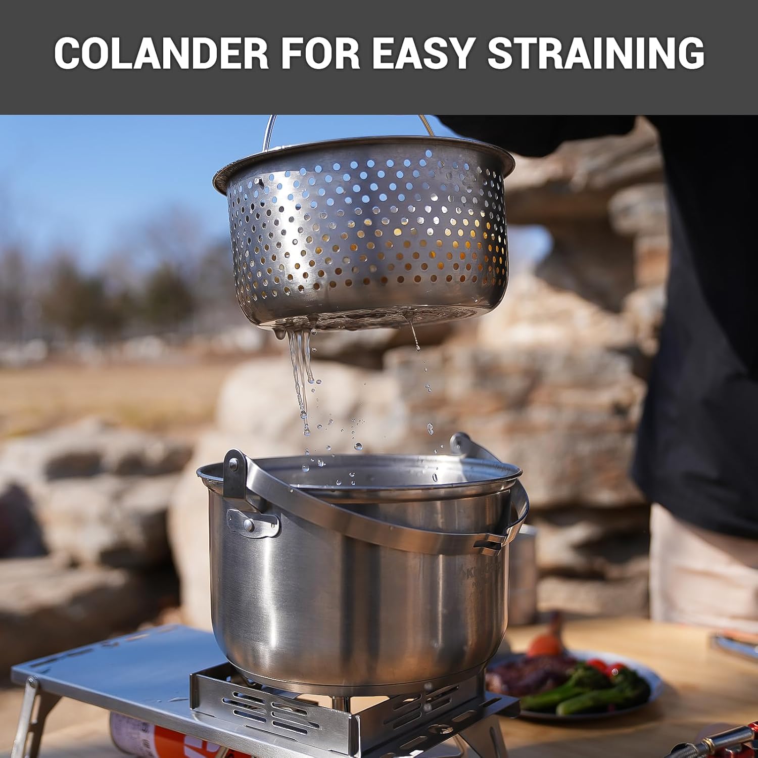 304 Paslanmaz Çelik Kamp Yemek - Camping Cooking Pots And Pans Set incelemesi ve fiyatı