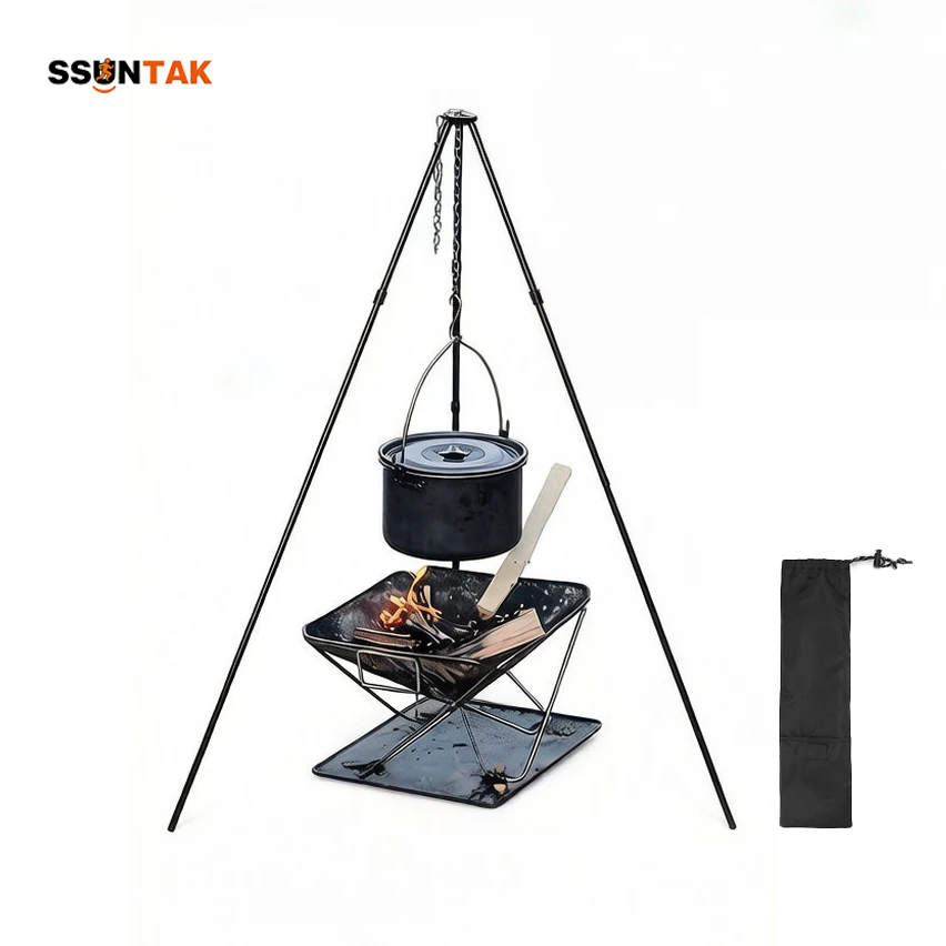 SSUNTAK Taşınabilir Ayrılabili - Camping Cooking Pot Tripod incelemesi ve fiyatı