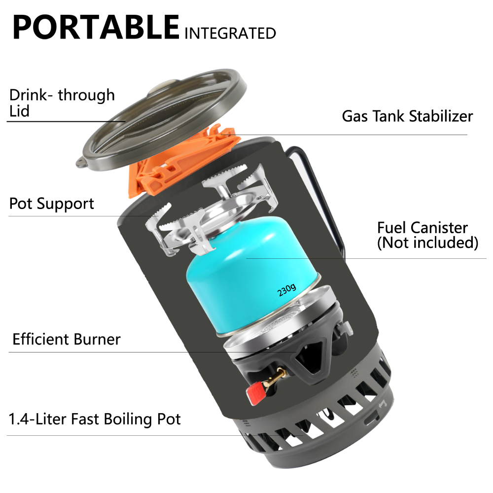 APG taşınabilir 1400ml pişirme - Camping Cooking One Pot incelemesi ve fiyatı