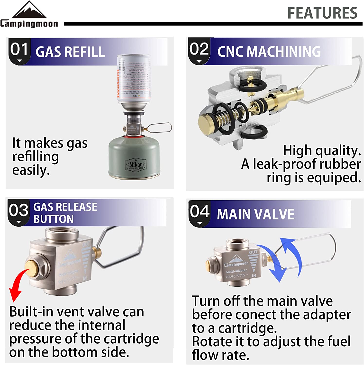 Gaz sobası adaptörü gaz bütan  - Camping Cooking Gas Stove incelemesi ve fiyatı