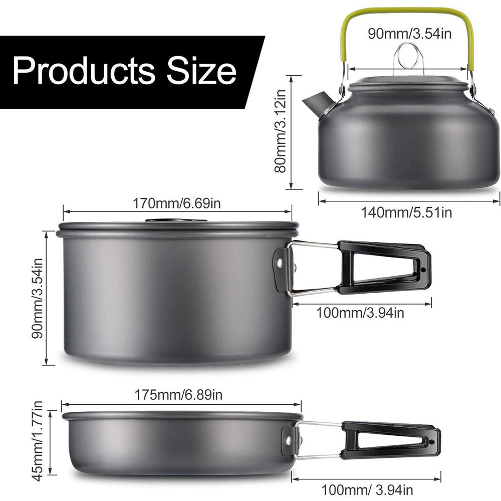 Alüminyum Alaşımlı Malzemeden  - Camping Cooking Dishes incelemesi ve fiyatı