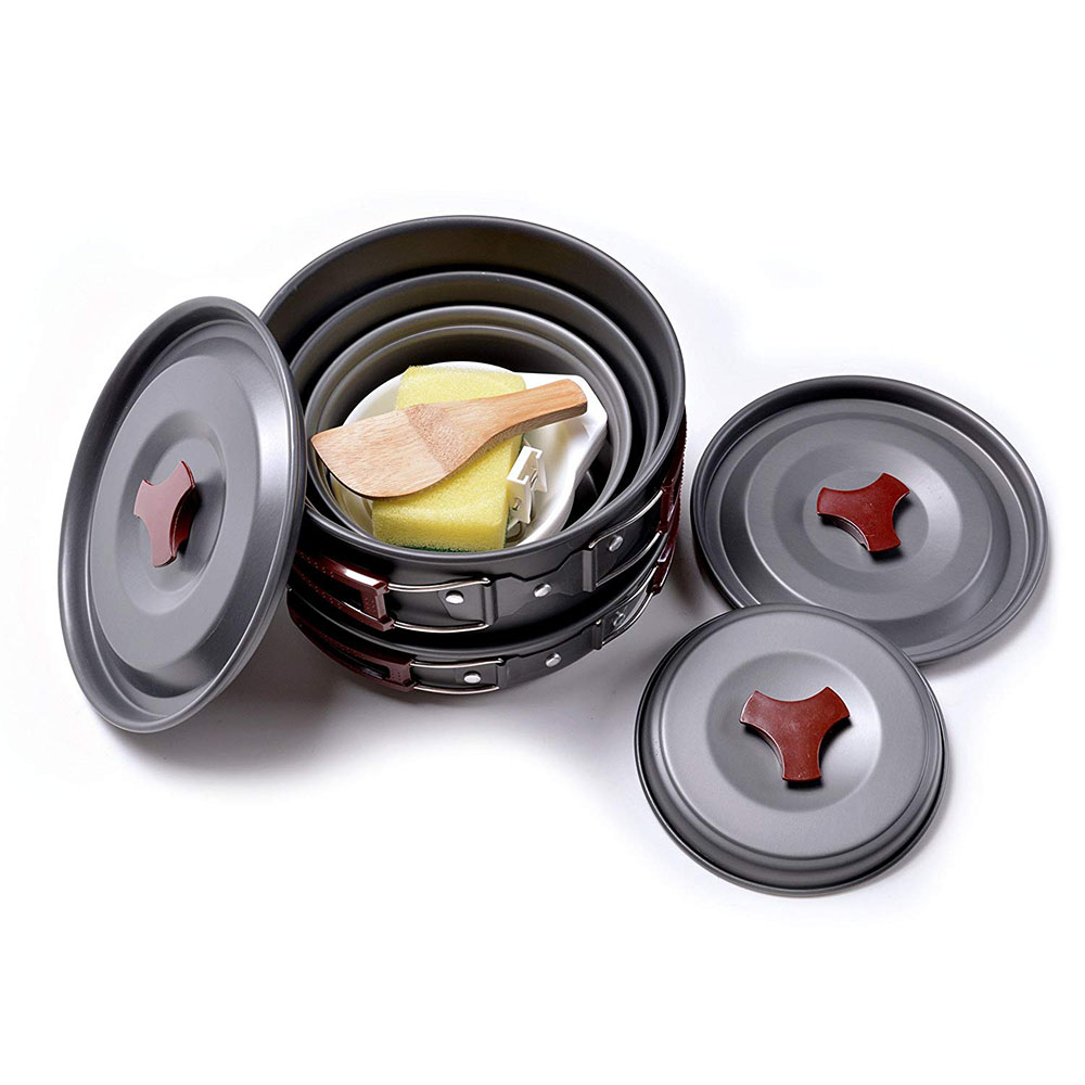 Açık Kamp Tencere Seti Yapışma - Camping Cooking Pots And Pans Set incelemesi ve fiyatı