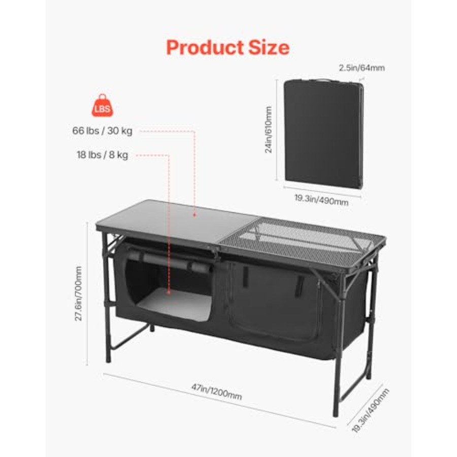 Kamp Mutfak Masası, Katlanabil - Camping Outdoor Cooking Table incelemesi ve fiyatı
