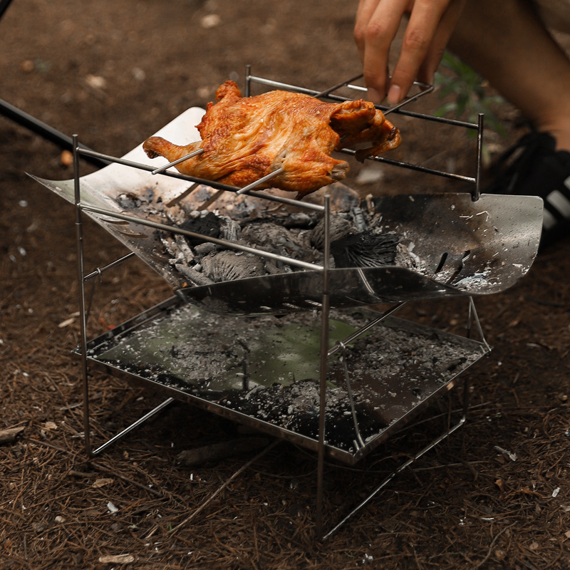 Odun yanan kamp sobası taşınab - Camping Cooking Windshield incelemesi ve fiyatı