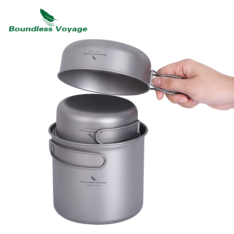 Sınırsız Yolculuk Titanyum Ten - Camping Cooking Pots And Pans Set incelemesi ve fiyatı