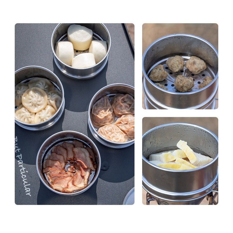 CAMPINGMOON Portatle Açık Kamp - Camping Cooking Set Stainless Steel incelemesi ve fiyatı